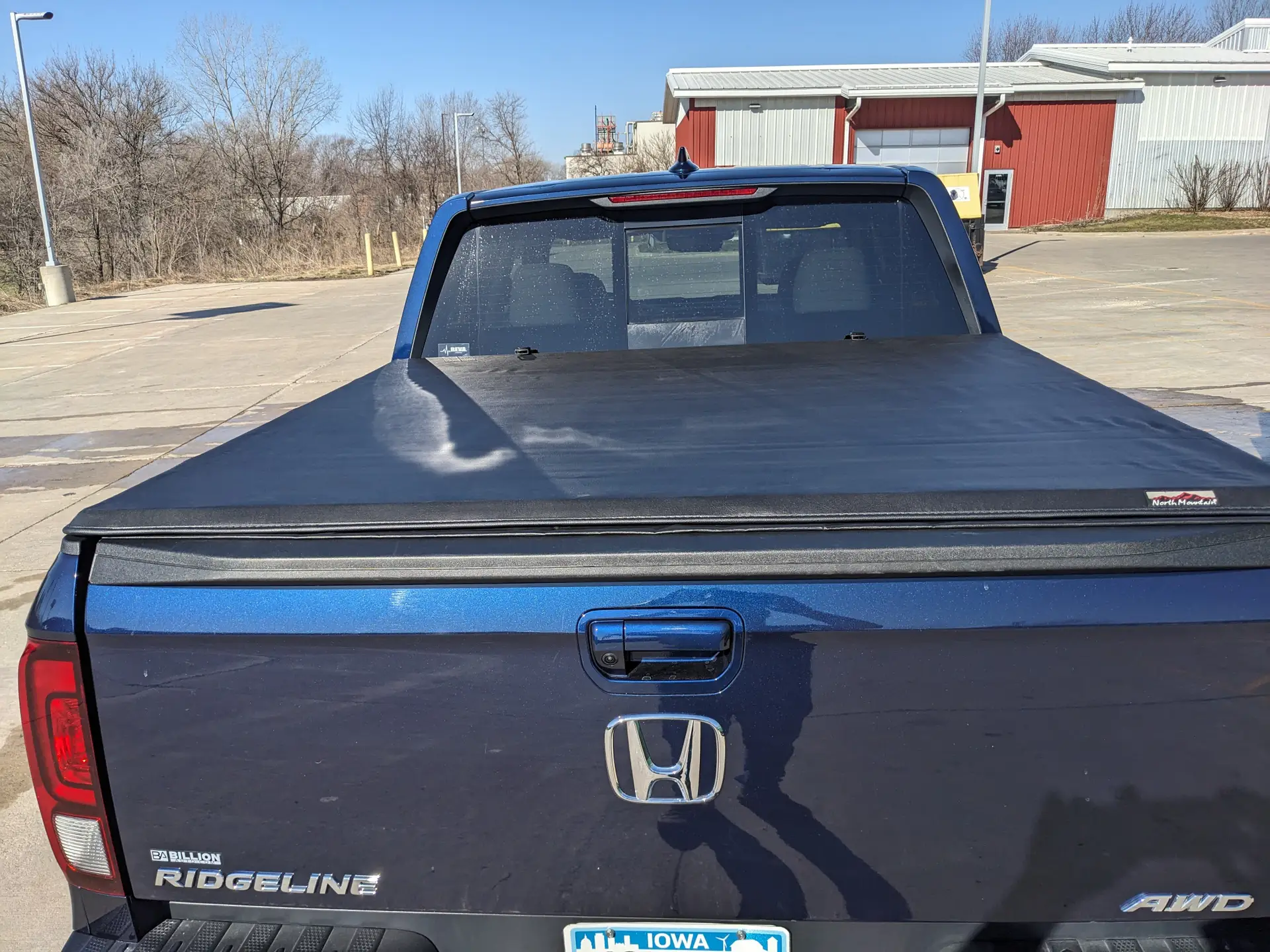 North Mountain soft roll-up tonneau cover installed on truck bed